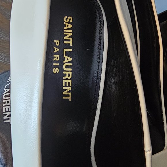 Saint Laurent Kayla Leather Pumps in White, Size 8.5 US - Picture 5 of 10